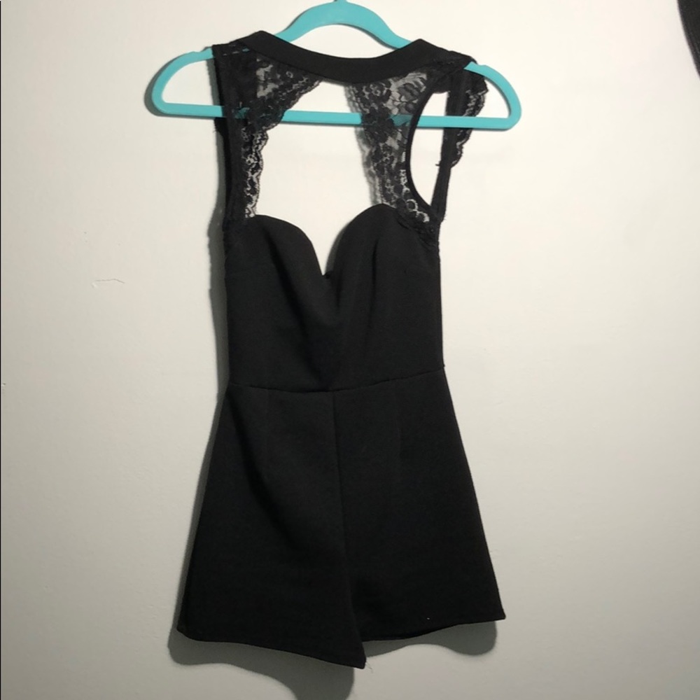 Sexy black romper from forever 21